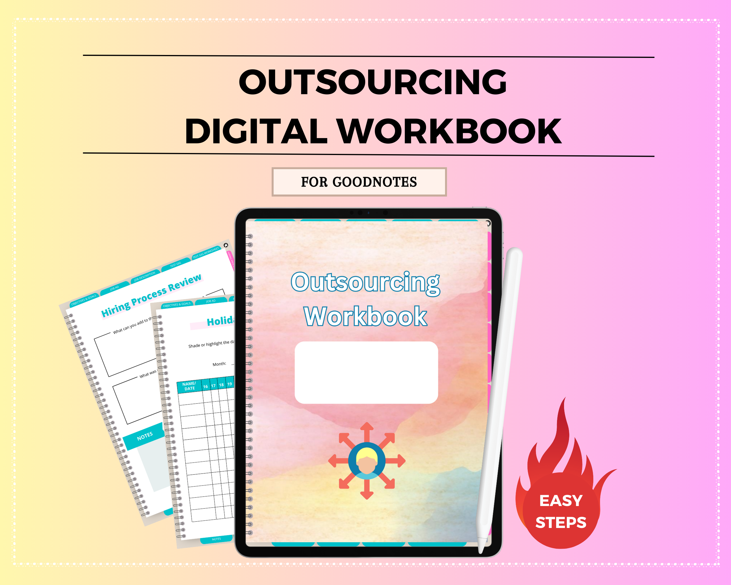 Outsourcing Digital Workbook | Hyperlinked PDF | Suitable with Goodnotes & Notability