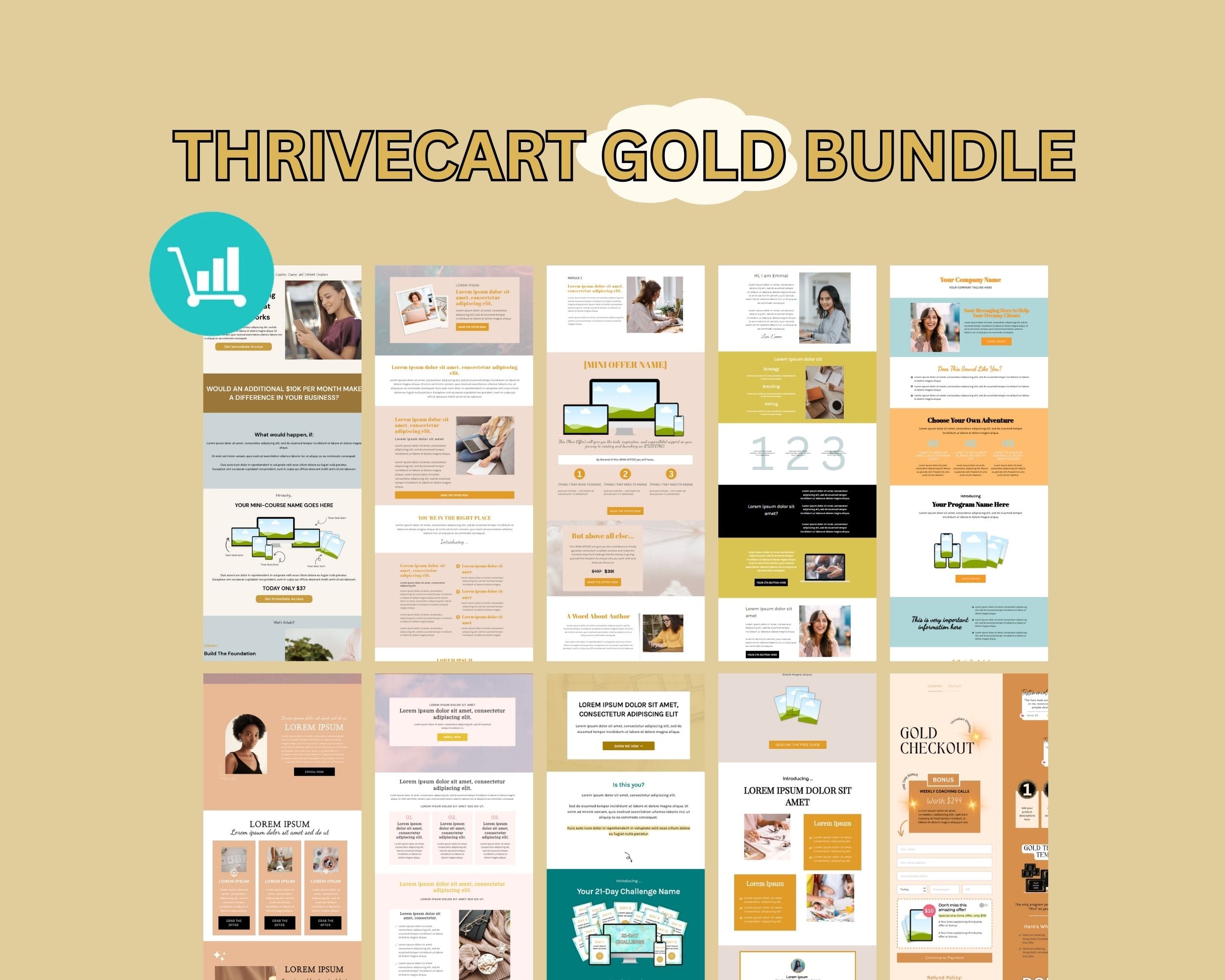 ThriveCart Gold Bundle Templates