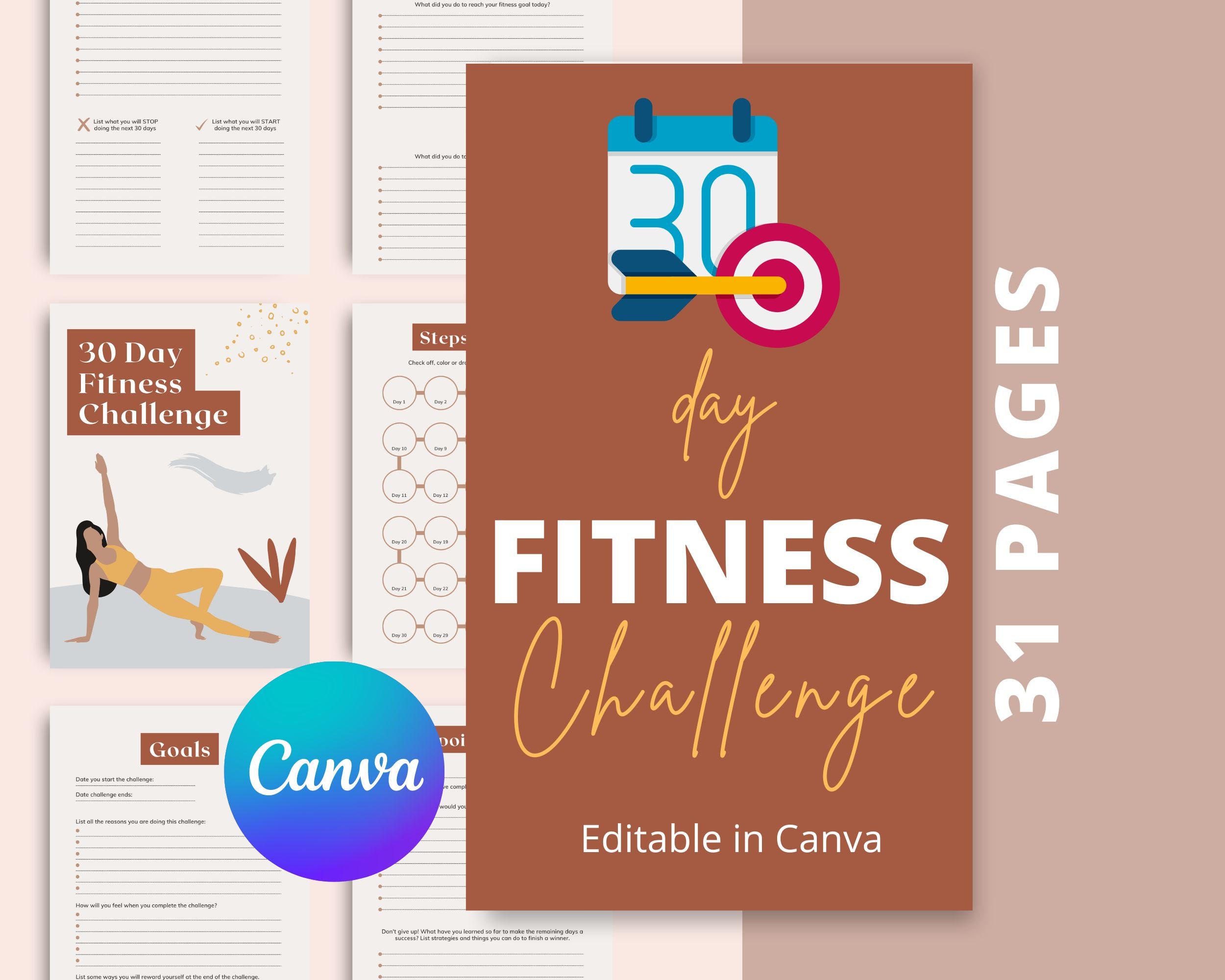 30-Day Fitness Challenge | Fitness Planner