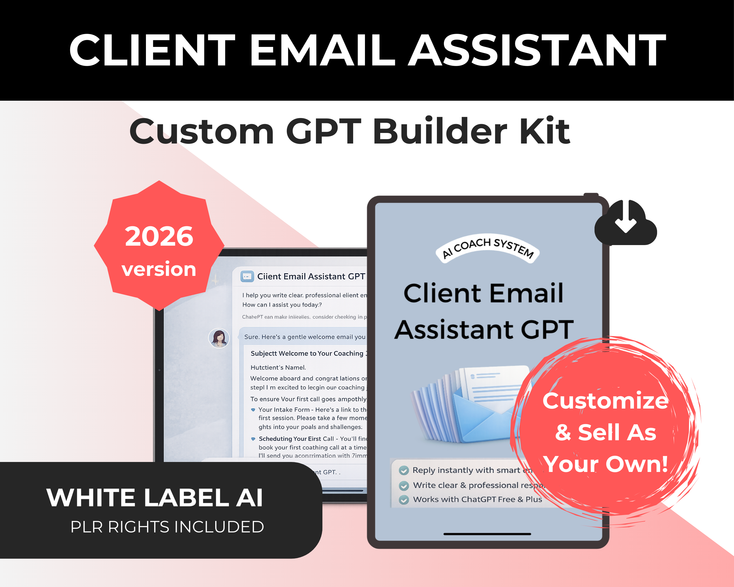 White-Label Client Email Assistant Custom GPT Builder Kit