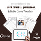 Life Wheel Journal in Canva | Canva Template Pack | Commercial Use