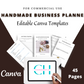 Editable Handmade Craft Planner Templates in Canva | Commercial Use