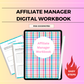 Affiliate Manager Digital Workbook | Hyperlinked PDF | Suitable with Goodnotes & Notability