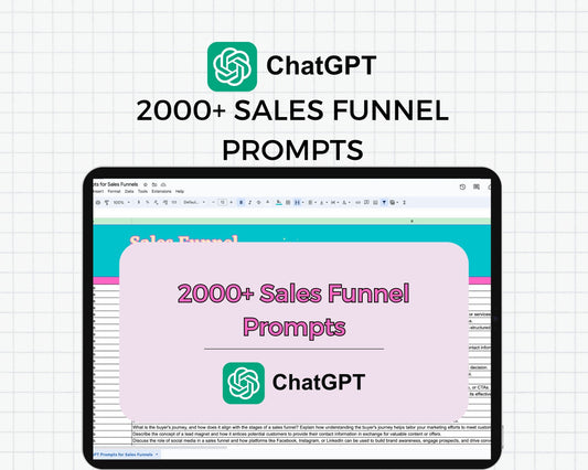 2000+ Chat GPT Prompts for Sales Funnels