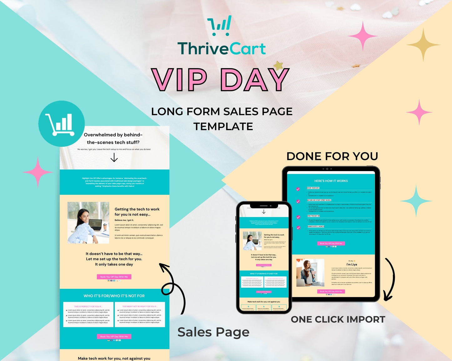 VIP Day Sales Page Template in ThriveCart