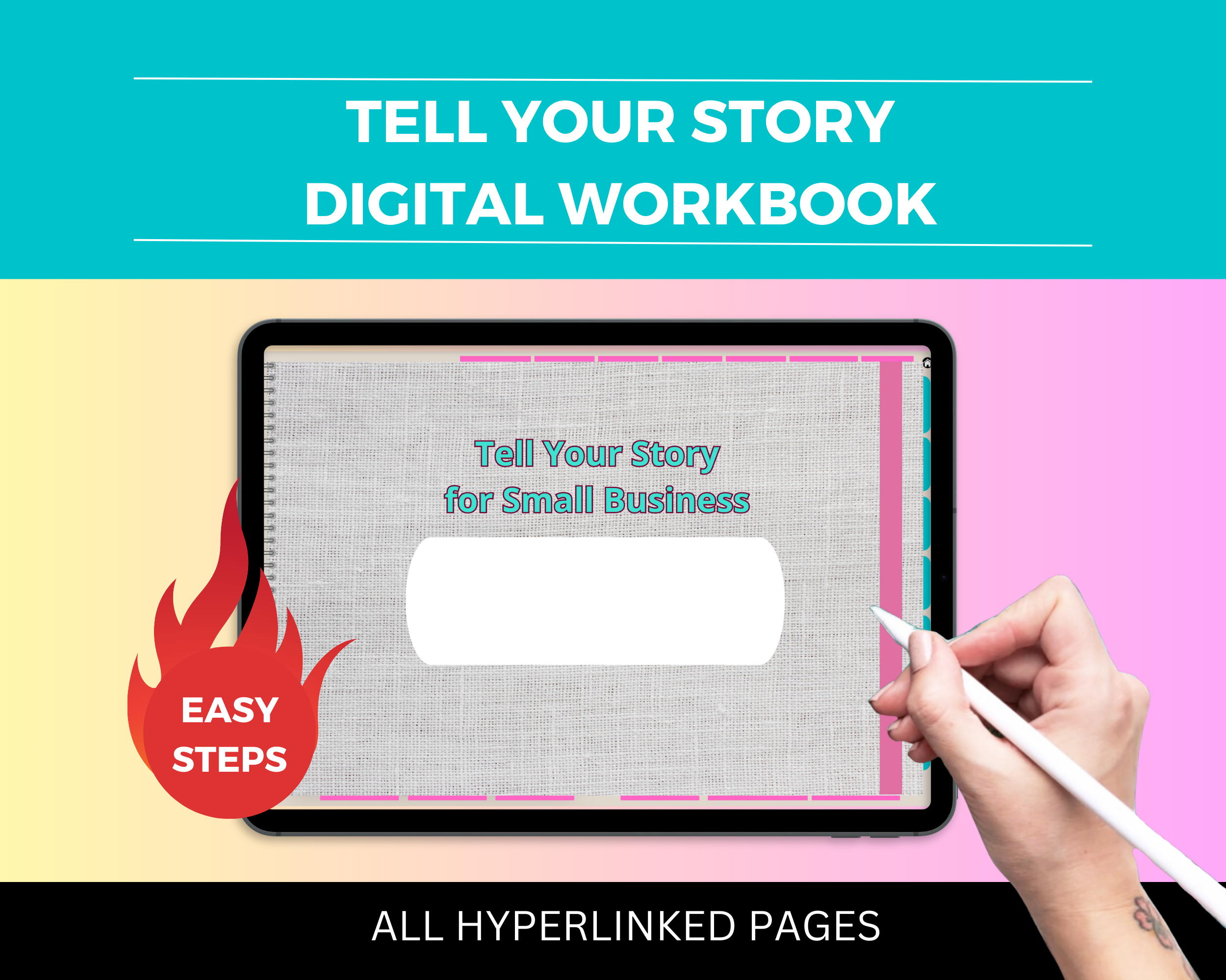 Tell Your Story Digital Workbook | Hyperlinked PDF | Suitable with Goodness & Notability