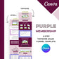 Purple Membership 2-Step Tripwire Sales Funnel in Canva