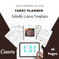 Editable Tarot Planner in Canva | Commercial Use
