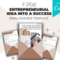 Editable 6-Step Guide To Turning Your Entrepreneurial Idea Into Success Emails | Email eCourse Template