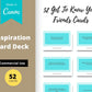52 Get To Know Your Friends Cards | Canva Inspirational Cards | Commercial Use