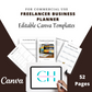 Editable Freelancer Planner in Canva | Commercial Use