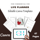 Editable Life Planner in Canva | Commercial Use