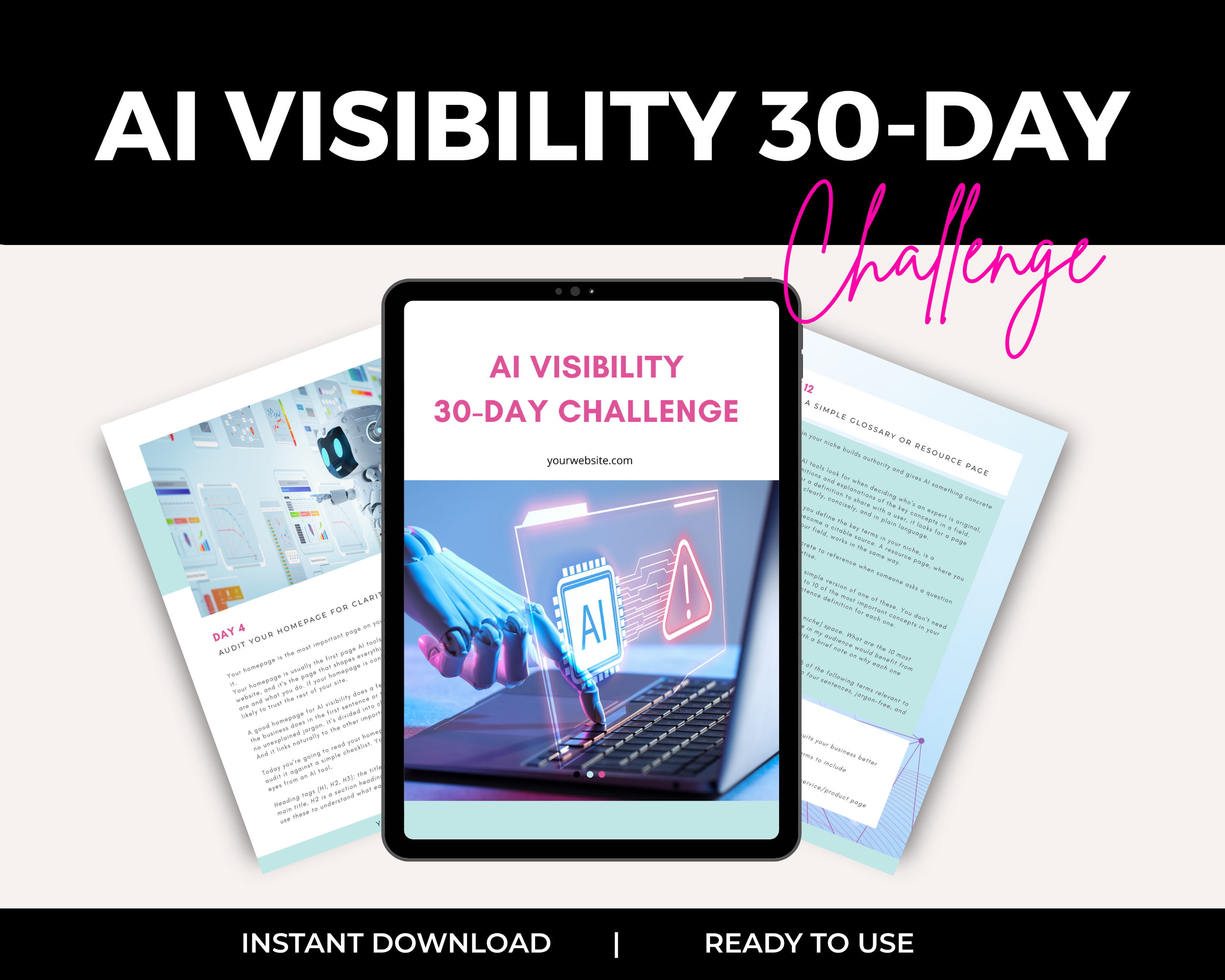 30-Day AI Visibility Challenge | PLR Ready
