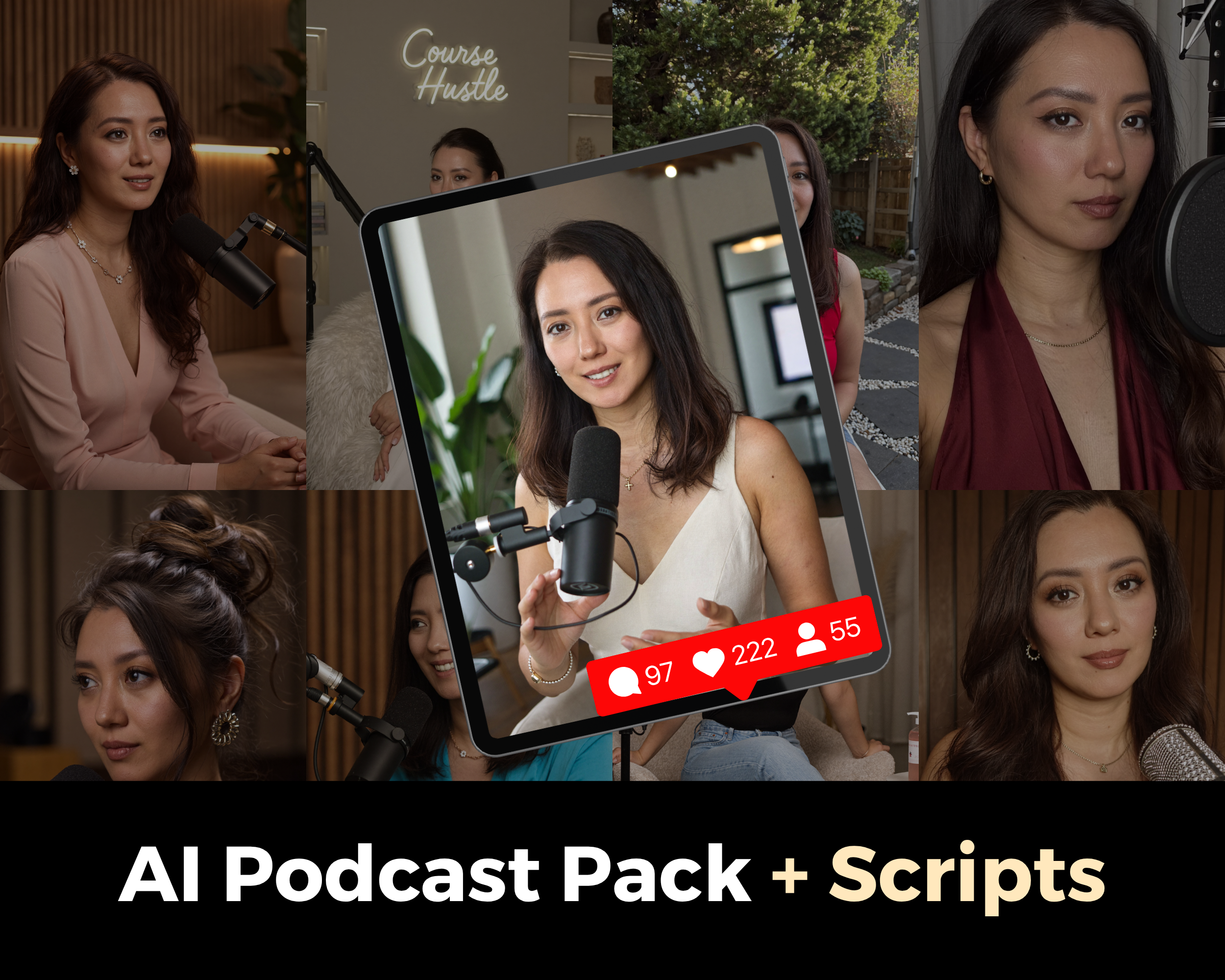 AI Podcast Lookbook + Viral Scripts