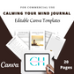 Editable Calming Your Mind Planner in Canva | Commercial Use