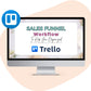 Sales Funnel Workflow Trello Board, Sales Funnel Organizer