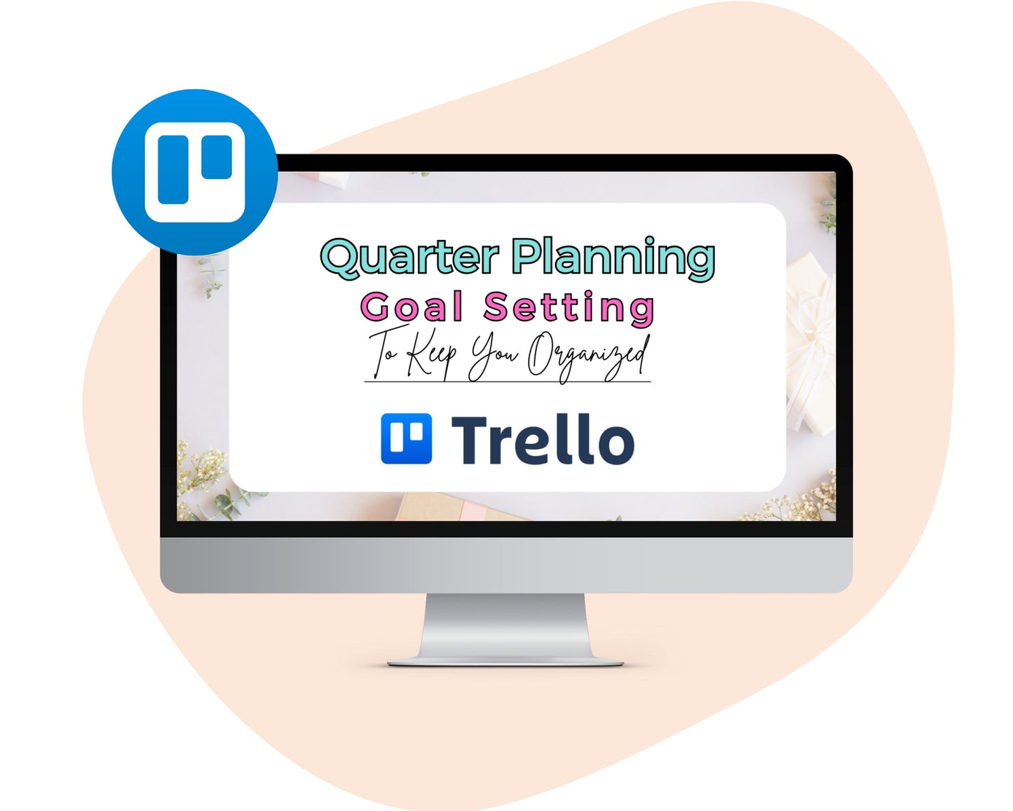 Quarter Planning & Goal Setting Trello Board, Quarter Organizer Workflow
