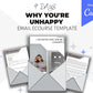Editable 7 Reasons Why You're Unhappy Emails | Done-for-You eCourse