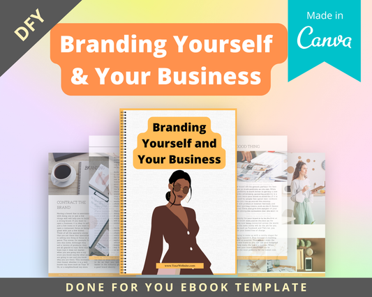 Editable Branding Yourself and Your Business | Done-for-You Ebook in Canva