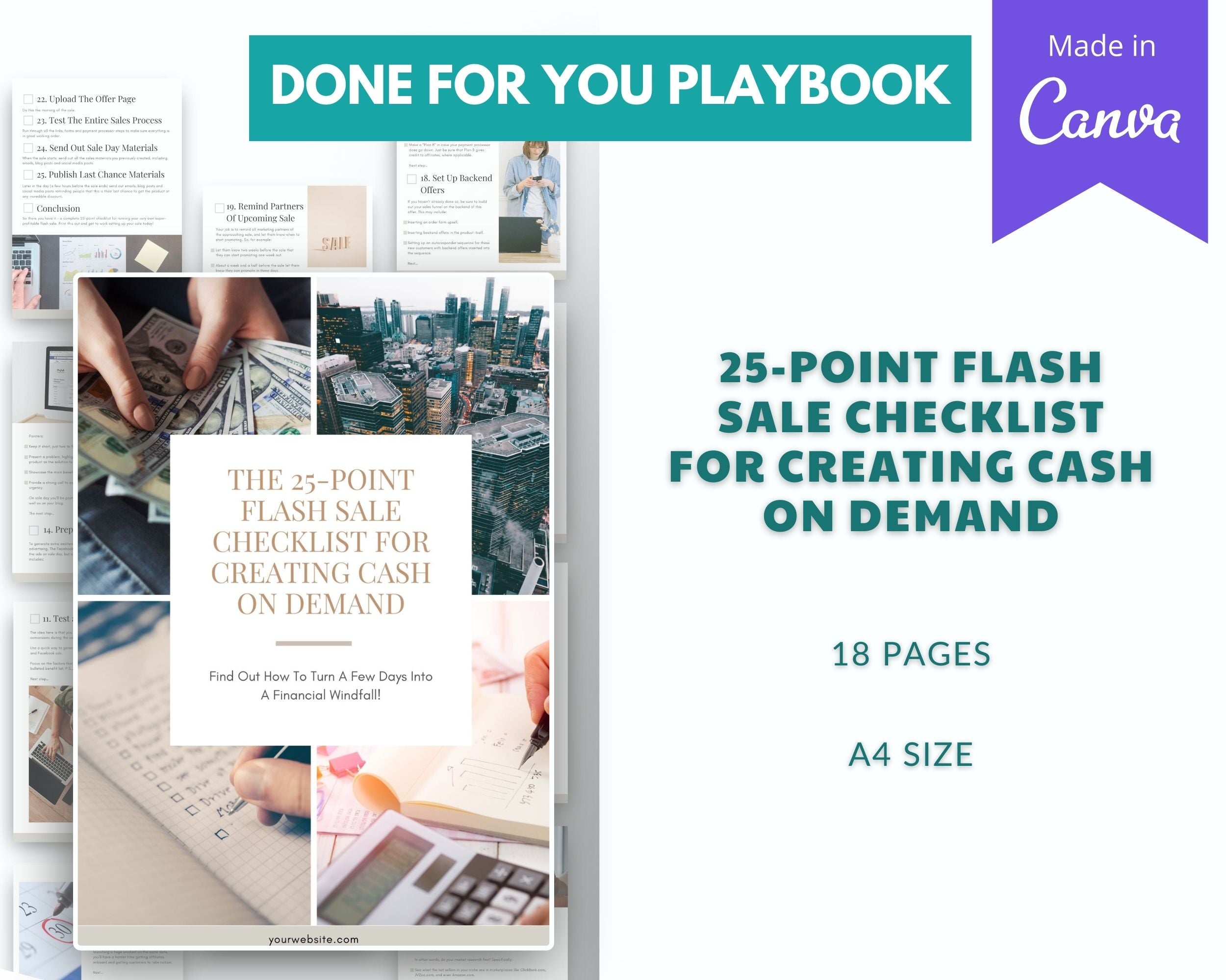 Done-for-You Mini 25-Point Flash Sale Checklist For Creating Cash On Demand