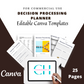 Editable Decision Processing Planner Template in Canva | Canva Template Pack | Commercial Use