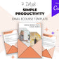 Editable Simple Productivity Emails | Email eCourse Template | Newsletter Template