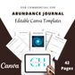Editable Abundance Planner in Canva | Commercial Use