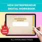 New Entrepreneur Digital Workbook | Hyperlinked PDF | Suitable with Goodness & Notability