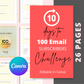 10 Days To Your First 100 Email Subscribers Challenge