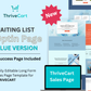Waitlist in Blue Sales Page Template in ThriveCart