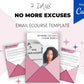 No More Excuses 7 Emails | Done-for-You eCourse | Rebrandable Newsletter Template