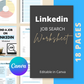 Find a Job on Linkedin Worksheet | Job Search Planner