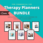 BUNDLE of 7 Therapy Planners in Canva | Customizable | Editable Canva Templates | Commercial Use | Therapy Planners