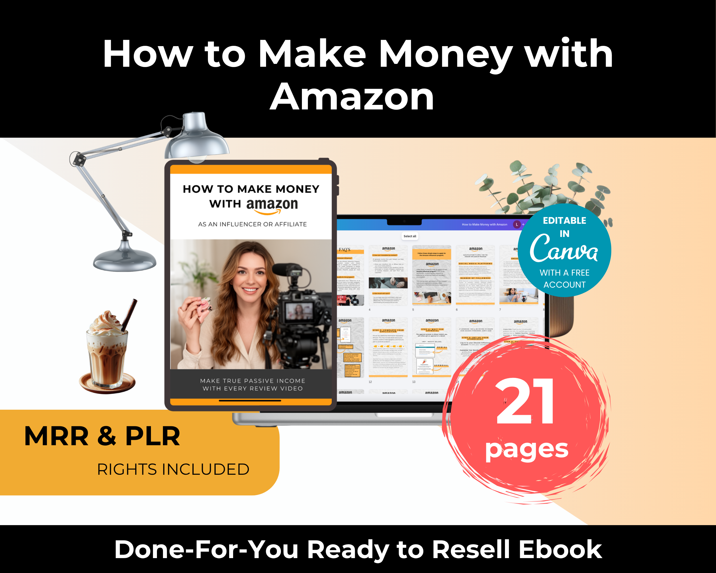 How to Make Money with Amazon Ebook in Canva with MRR, PLR Rights