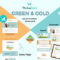 Green & Gold ThriveCart 4-Page Sales Funnel Template