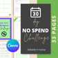 30 Day No Spend Challenge | Savings Planner