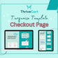 Turquoise Checkout Page ThriveCart Template