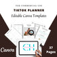 Editable TikTok Planner in Canva | Commercial Use