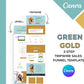 Green and Gold 2-Step Tripwire Sales Funnel in Canva