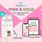 Pink and Gold Sales Page Template in ThriveCart