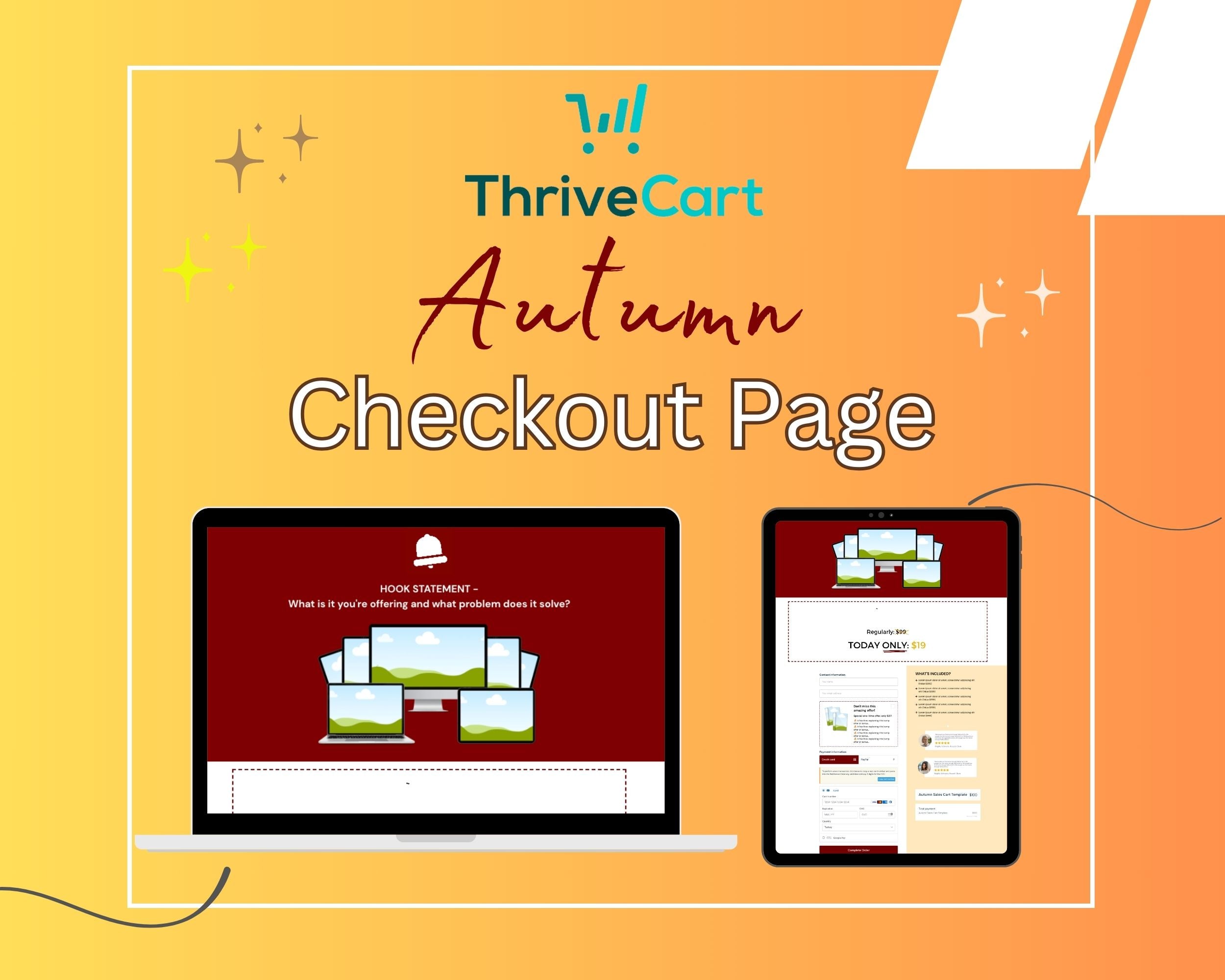 Autumn Halloween ThriveCart Checkout Template