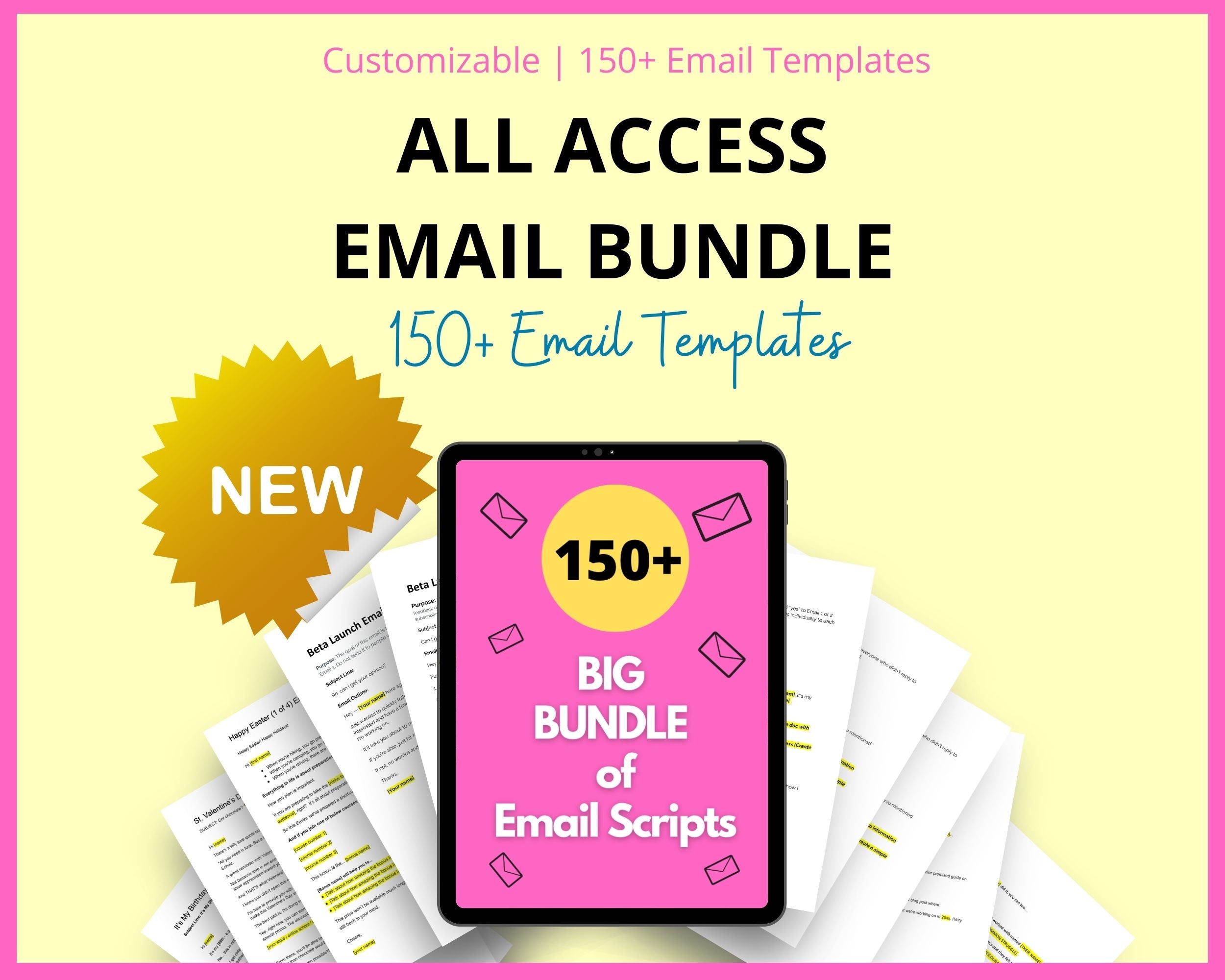 BIG BUNDLE of Email Sequences | All Access | 150+ Email Scripts | Done for you