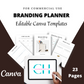 Editable Brand Planner Templates in Canva | Commercial Use