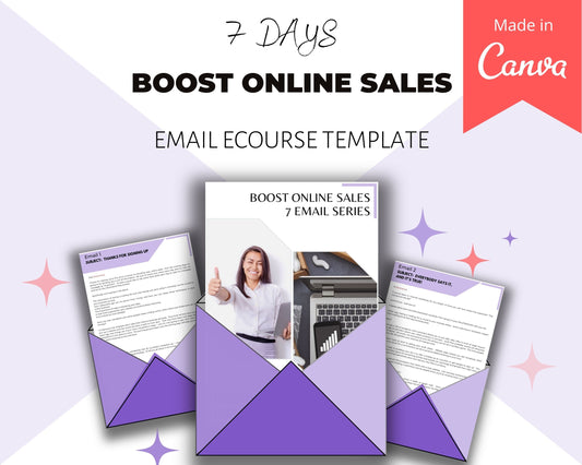 Editable Boost Online Sales Emails | Done-for-You eCourse | Rebrandable Newsletter