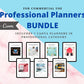 BUNDLE of 7 Professional Planners in Canva | Customizable | Editable Canva Templates | Commercial Use | Professional Planners
