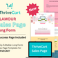 Glamour Sales Page Template in ThriveCart