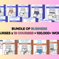 BUNDLE of 19 Business Courses | Lessons in Google Docs | Done for You Canva Slides