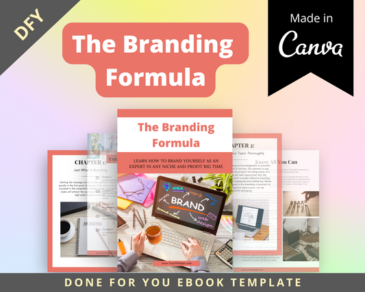Editable DFY Branding Formula | Done-for-You Ebook in Canva