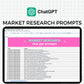 100+ Market Research Chat GPT Prompts