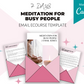Meditation for Busy People Emails | Rebrandable Done-for-You eCourse